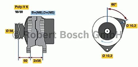 Bosch 0123510093 Alternator