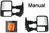 Ezzy Lift Manual Tow Towing Mirrors Orange Signal Dual Glass fits 03-07 Ford F250 F350 F450 F550 Left Driver Right Passenger Set