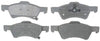 ACDelco 14D857M Advantage Semi-Metallic Front Disc Brake Pad Set with Wear Sensor