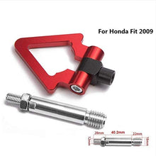 EPMAN Japan Model Car Auto Trailer Tow Hook Ring Eye Towing Front Rear Aluminum for Honda Fit 2009 TR-RTHLPH002 (black)