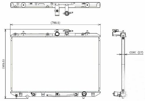 Denso 221-3146 Radiator