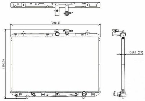 Denso 221-3146 Radiator