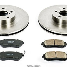 Power Stop KOE2373 Autospecialty Front Replacement Brake Kit-OE Brake Rotors & Ceramic Brake Pads