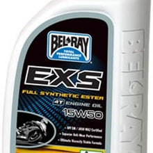 BEL-RAY EXS SYNTH ESTER 4T ENGINE OIL 15W/50 (1L), Manufacturer: BEL-RAY, Manufacturer Part Number: 99162-B1LW-AD, Stock Photo - Actual parts may vary.