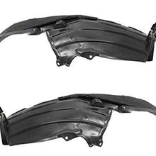 Partomotive For 17-19 CR-V Front Splash Shield Inner Fender Liner w/Insulation SET PAIR