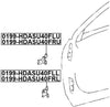 Right Front Door Lower Hinge Febest 0199-HDASU40FRL Oem 68730-12120,