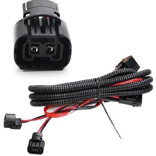 5202 H16 2504 PS24W Adapter Fog Lights Relay Wiring Harness For Chevy Dodge GMC Ford etc