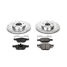 Power Stop K5580 Front Z23 Carbon Fiber Brake Pads with Drilled & Slotted Brake Rotors Kit