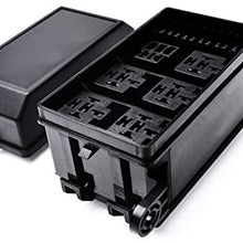 Car Fuse box Set Auto Relay Block Holder Replacement Black Flame Retardant Plastic Sniversal Accessories