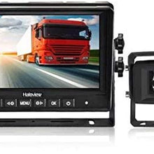 Haloview MC7601 Backup Camera System Kit 7'' LCD Reversing Monitor and IP69K Waterproof Rear View Camera for Truck/Trailer/Bus/RV/Pickups/Camper/Van/Farm Machine Car (MC7601)