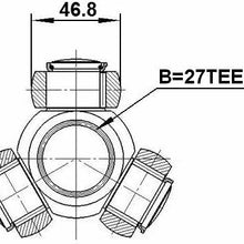 FEBEST 0116-GSV40 Spider Assembly Slide Tripod Joint 27X46.8 OEM 43040-0W030