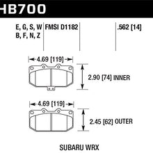 Hawk Performance HB700F.562 HPS Disc Brake Pad