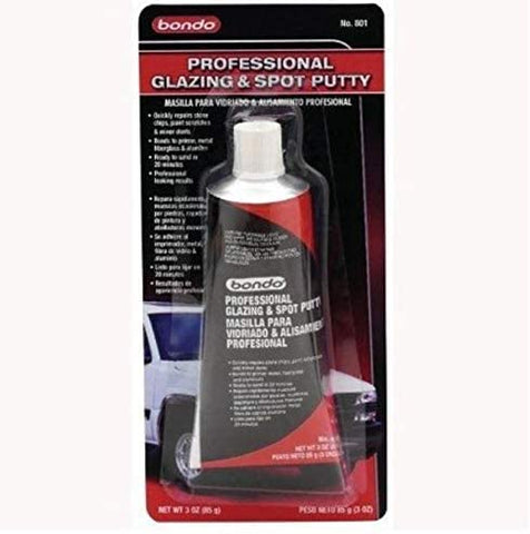 3M Bondo 801 Professional Glazing and Spot Putty, 3.0 oz.