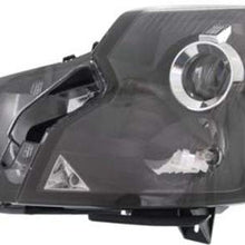 OE Replacement Driver Side Headlight Clear Lens With Bulb(s) for Cadillac - REPC100308