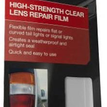3M High Strength Clear Lens Repair Film, Flexible Film Repair Flat or Curved Tail Light or Signal Lights, Clear Color, 3.75in x 7.75in, 1 Sheet