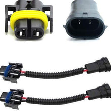 iJDMTOY (2) H11 H8 H9 Extension Wiring Harness Sockets Wires For Headlights or Fog Lights Use