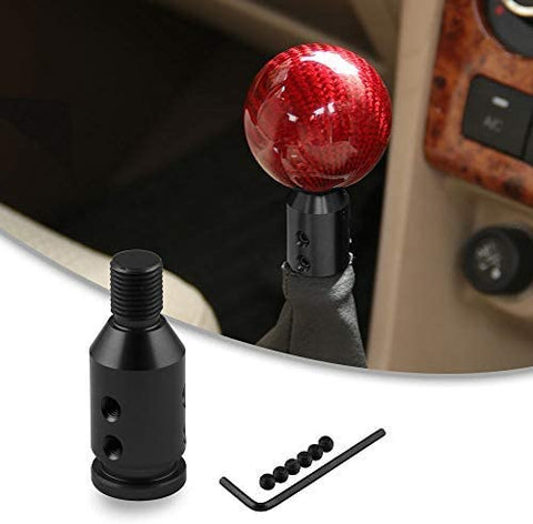 Top10 Racing Universal Car JDM Round Cue Luminous Ball Shift Knob for Manual Automatic Vehicles 5 6 Speed Gear Shifter with adapters