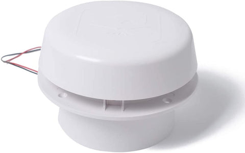 JSANSUI Terminal Box Bus Mushroom Shape 12V White Volt RV Roof Mute Air Vent Fan, for Camper Travel Trailer