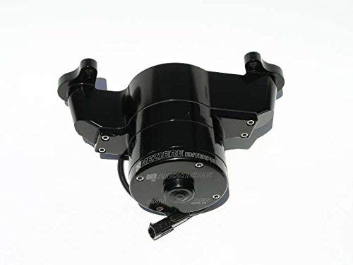 Meziere WP114S Black Billet Electric Water Pump for Small Block Mopar