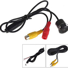 ePathChina 1/4 Inch CCD Flush Mount Backup Rear View Camera 170 Degree Viewing Angle Universal Waterproof HD Parking Backup Reverse Camera