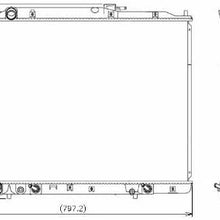 Denso 221-3254 Radiator