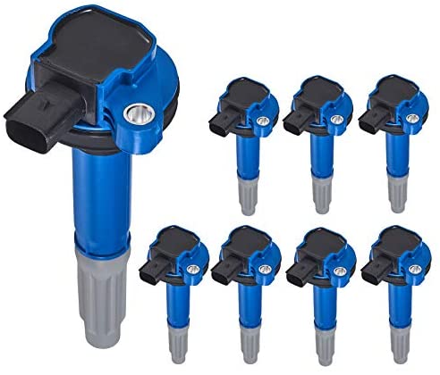 ENA High Performance Pack of 8 Ignition Coil Compatible with 2011-2015 Ford F-150 Mustang 5.0L V8 (8)