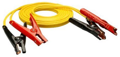 Coleman Cable 08471 12-Feet Medium-Duty Booster Cable with Non-Polar Glow Clamps, 8-Gauge