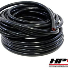 HPS 5/16" ID Black high temp reinforced silicone heater hose 5 feet roll, Max Working Pressure 85 psi, Max Temperature Rating: 350F, Bend Radius: 1-1/4"