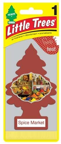 LITTLE TREES Car Air Freshener | Hanging Paper Tree for Home or Car | Spice Market | Pack of 1