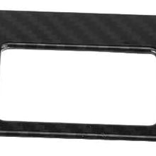 KIMISS Interior Console Air Conditioner Button Cover Trim for Hyundai Encino Kauai Kona 17-20 SUV(Carbon Fiber) (Carbon Fiber)