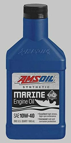 Amsoil Synthetic 10W-40 Marine Engine Oil (1 Quart)