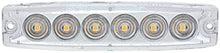 United Pacific 36683B 6 High Power LED Super Thin Warning Light - Amber LED/Clear Lens