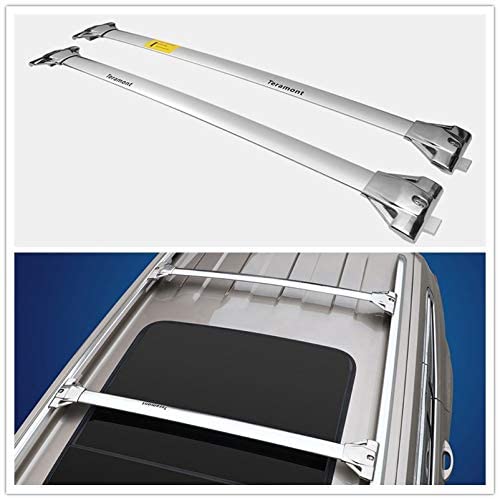 HEKA S-Steel Cross Bar for VW Touareg 2010-2018 Crossbar Roof Rail Rack Luggage (S-Steel)