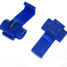 50pcs 802P3 Blue Scotch Lock Quick Splice 18-14 AWG Wire Connector 802P3