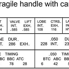 Paopro Camshaft.585/.585 for LS Sloppy Stage 2 camshaft LS LS1，Replace Part Number E-1840-P，Replace1997-2007 Chevy GM LS V8 Engines