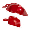 MGP Caliper Covers 13007SCV5RD Corvette C5 Logo Type Caliper Cover with Red Powder Coat Finish and Silver Characters, (Set of 4)