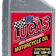 Lucas High Performance Synthetic 4T Motorcycle Oil (1 Qt.)