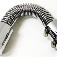 12" Stainless Chrome Radiator Hose Kit - Compatible with/Replacement for Chevy/Ford/Mopar