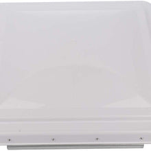 AUTOMUTO White 631907078634 VL200-W Universal Trailer, Camper Roof Vent Lid Cover RV, Motorhome Vent Cover 14 x 14