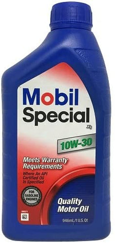 Mobil (999PK-010W30S Special X1 10W30 API Synthetic Motor Oil, 1 Quart, 32. Fluid_Ounces