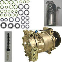 A/C Compressor Kit with Accumulator/Drier, Front Expansion Valve and O-ring Seal Kit - Compatible with 1999-2002 Chevy Silverado 1500 4.3L V6