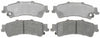 ACDelco 14D792M Advantage Semi-Metallic Rear Disc Brake Pad Set with Wear Sensor