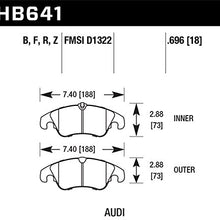 Hawk Performance HB641F.696 HPS Performance Ceramic Brake Pad