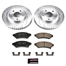 Power Stop K1588 Front Z23 Carbon Fiber Brake Pads with Drilled & Slotted Brake Rotors Kit