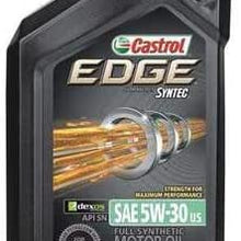 Castrol Engine Oil, 5W-30 SAE, Petroleum, 1 Qt.