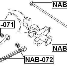 55045Vb010 - Arm Bushing (for Lateral Control Rod) For Nissan - Febest