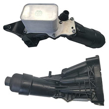 AMApart Engine Oil Cooler Oil Filter Housing Kit Compatible with BMW X3 (F25 G01 F97) / X4 (F26 G02 F98) / X5 (F15 F85) / 1 2 3 4 5 7 Series Diesel B47 D20 A, B47 D20 B, N47 D, N477 D ND20 C