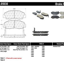 StopTech 309.05030 Sport Brake Pads with Shims and Hardware