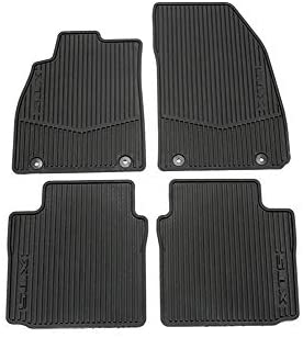 GM Accessories 22757756 Front and Rear All-Weather Floor Mats in Jet Black with XTS Logo