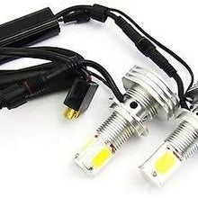 LEDIN 2x H7 High Power COB LED HL High Beam Headlight Bulb 60W 3800lm 6000K